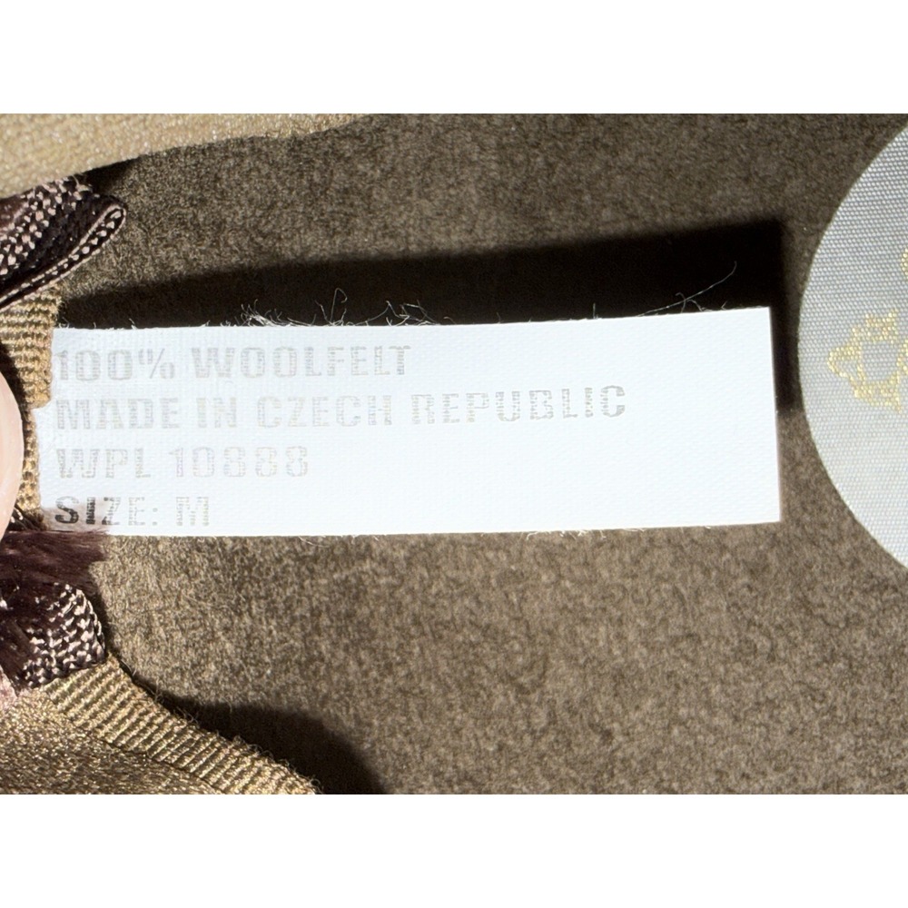 Borsalino Rachel Men's M Brown 100% Wool Felt Ivy Flat Cap Newsboy Made Czech - Picture 11 of 11